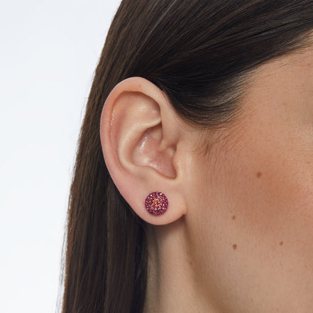 Medium Wildflower Sparkle Ball™ Stud Earrings on model