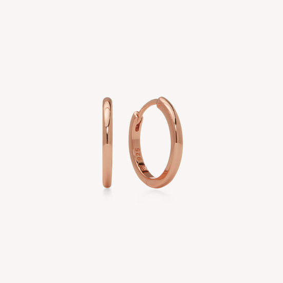 Hoop Earrings - Small Rose Gold