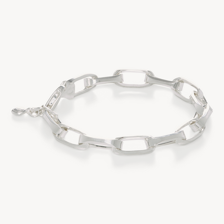 Icon Clip Chain Bracelet Silver