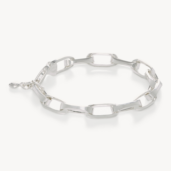 Icon Clip Chain Bracelet Silver