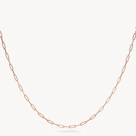 Essential Clip Chain Necklace Rose Gold
