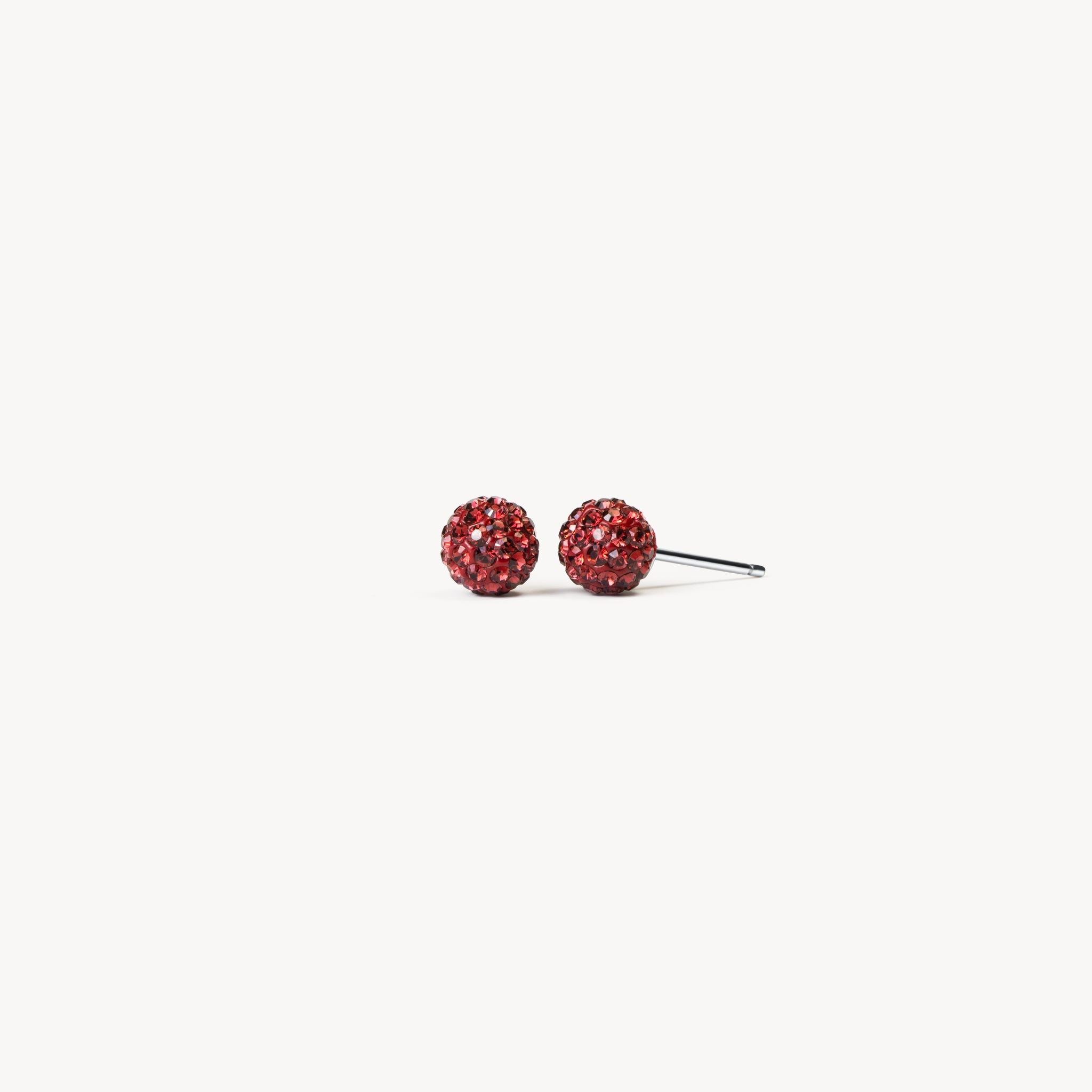 Merlot Sparkle Ball™ Stud Earrings 6mm