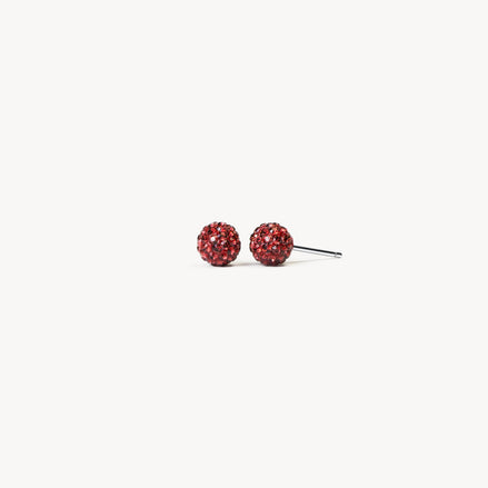 Merlot Sparkle Ball™ Stud Earrings 6mm