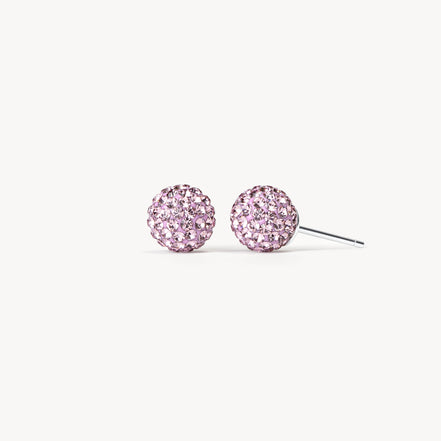Small Lilac Sparkle Ball™ Stud Earrings