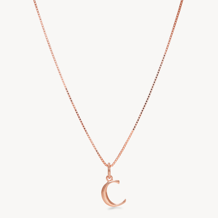 Rose Gold Letter Necklace