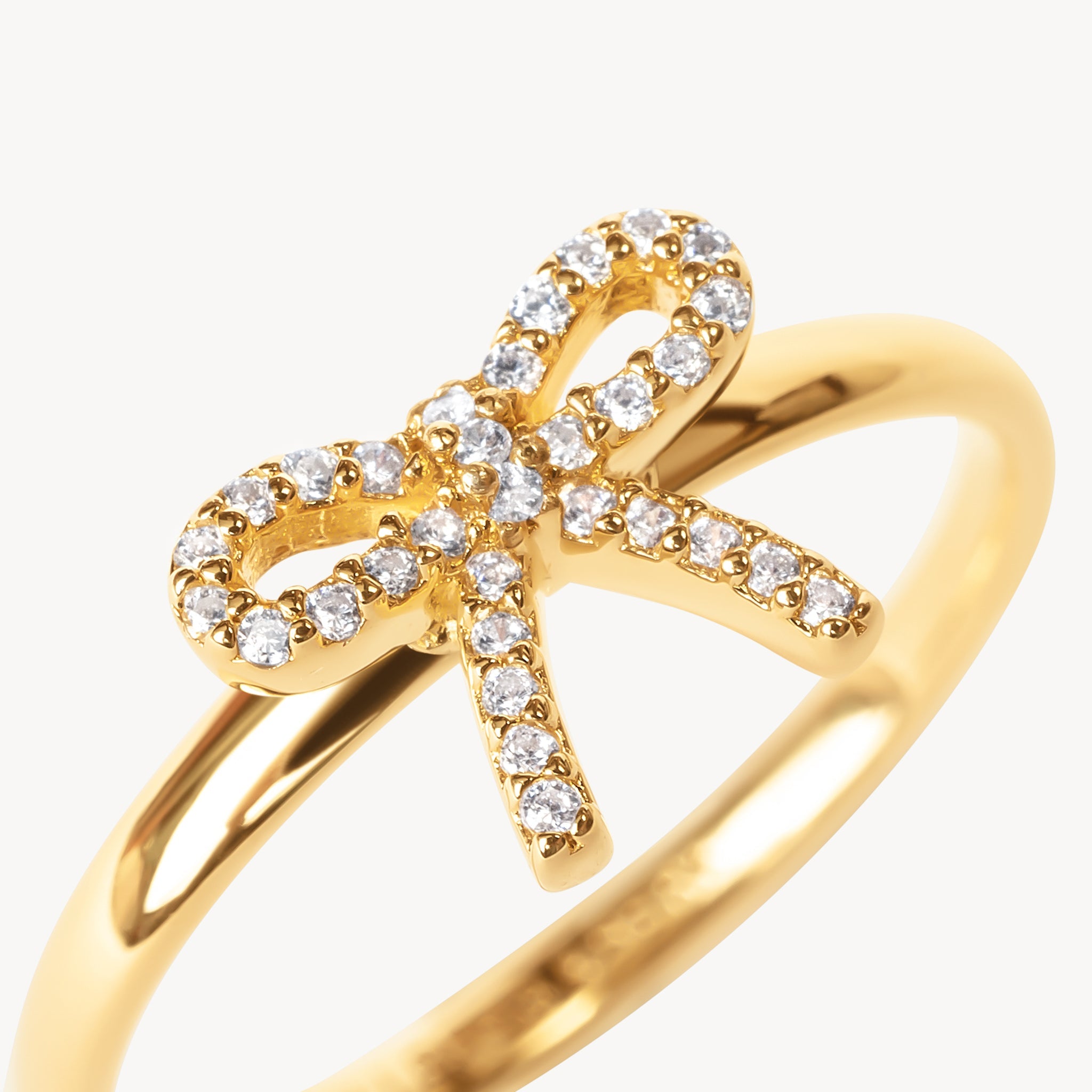 Gold Baby Bow Ring