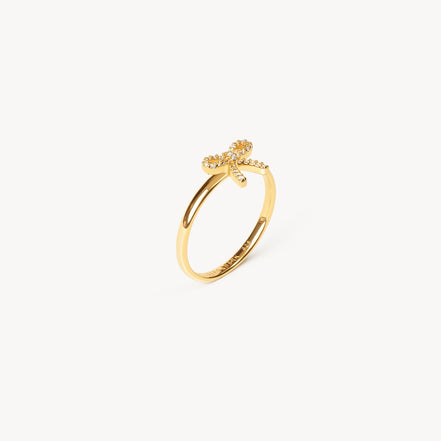 Gold Baby Bow Ring