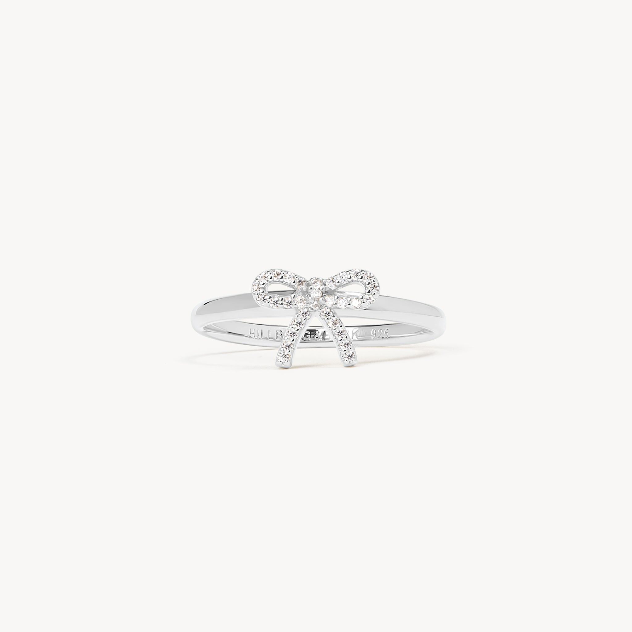 Silver Baby Bow Ring