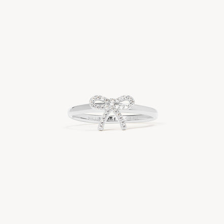 Silver Baby Bow Ring