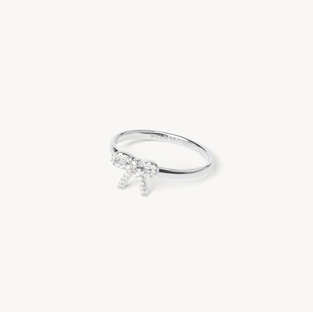 Silver Baby Bow Ring