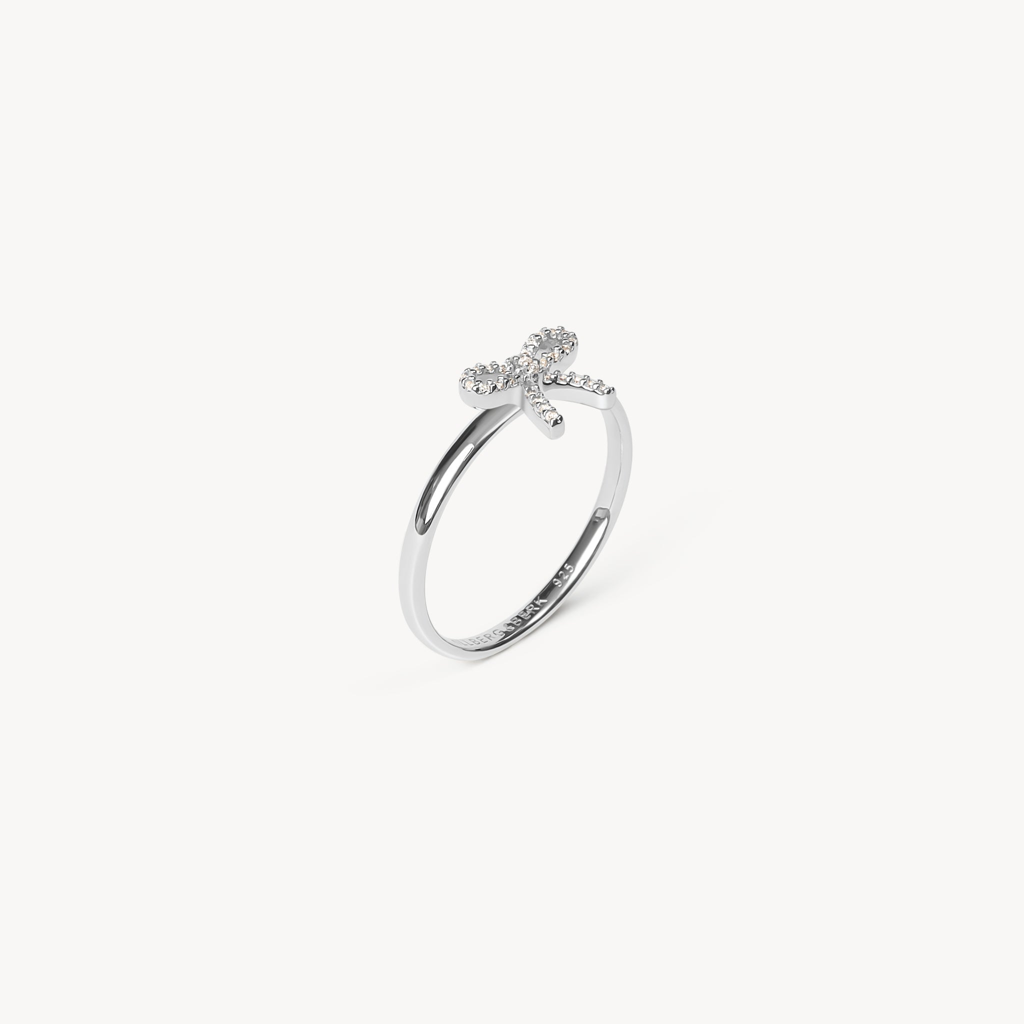 Silver Baby Bow Ring