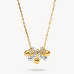 Bubbly Mixed Metal Necklace