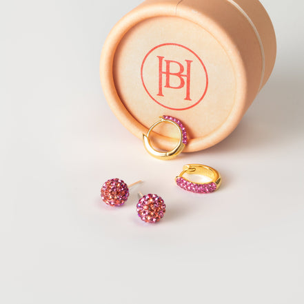 Wildflower Always On Sparkle Hoops and Small Studs Gift Set with packaging