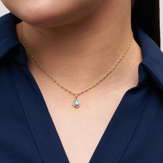 Mystic Opal Charm on model