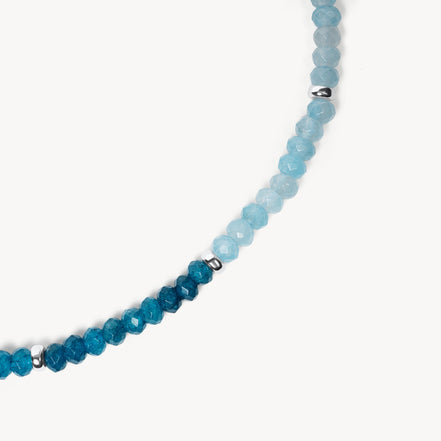 Blue Chalcedony Gemstone Versa Wrap Bracelet