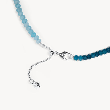 Blue Chalcedony Gemstone Versa Wrap Bracelet closure