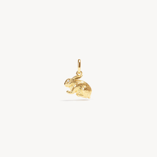 Gold Rabbit Charm