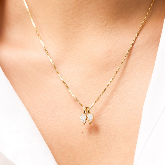 BFF Pavé Charm Set on model