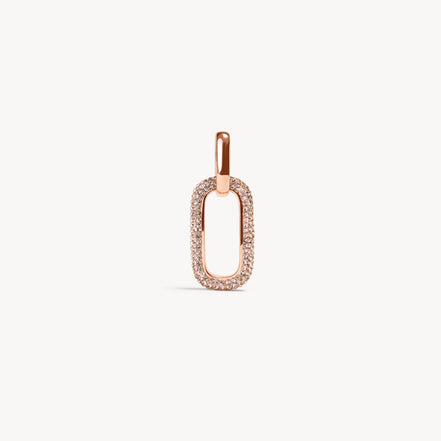Sparkle Reversible Charm Rose Gold