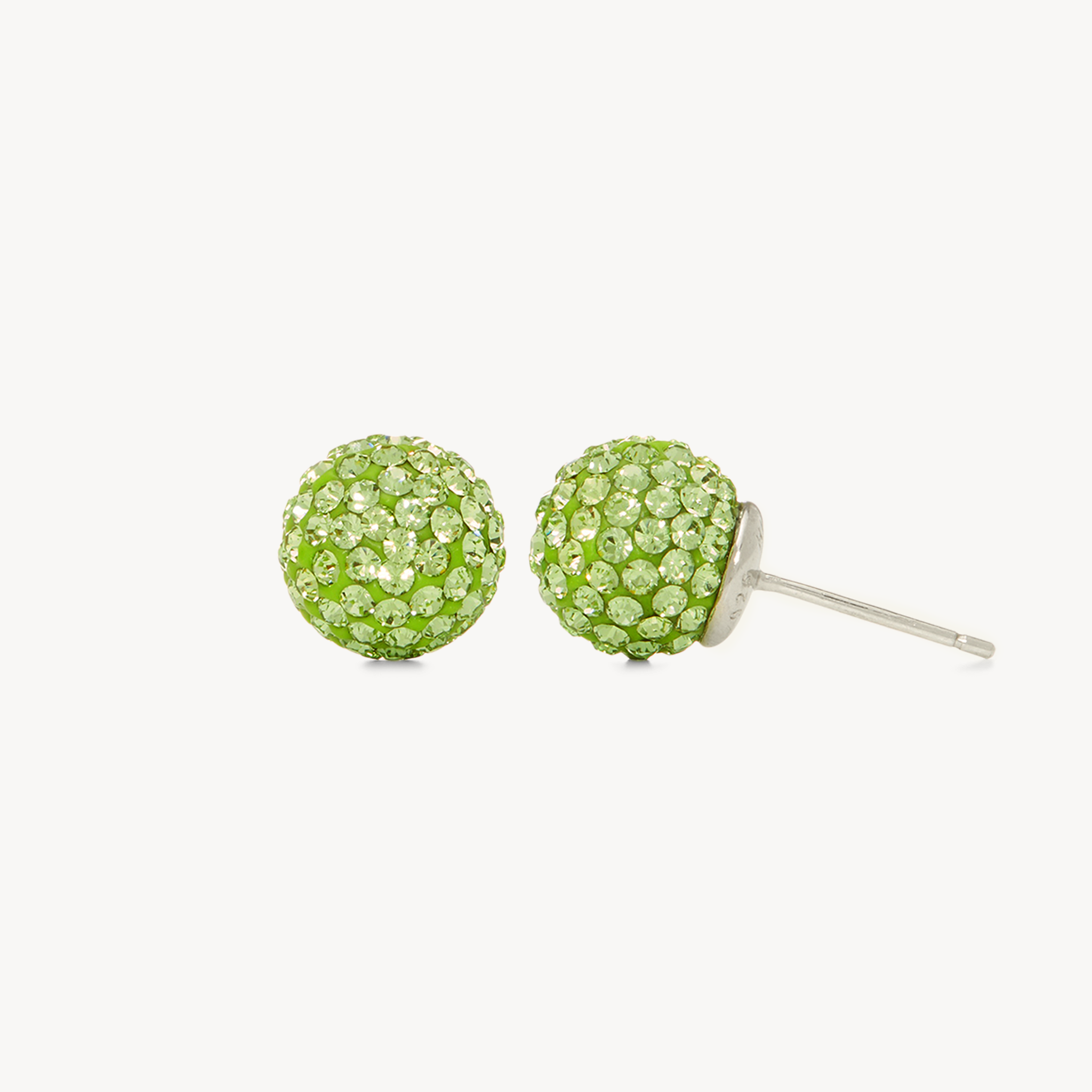 10mm Birthstone Sparkle Ball™ Stud Earrings August