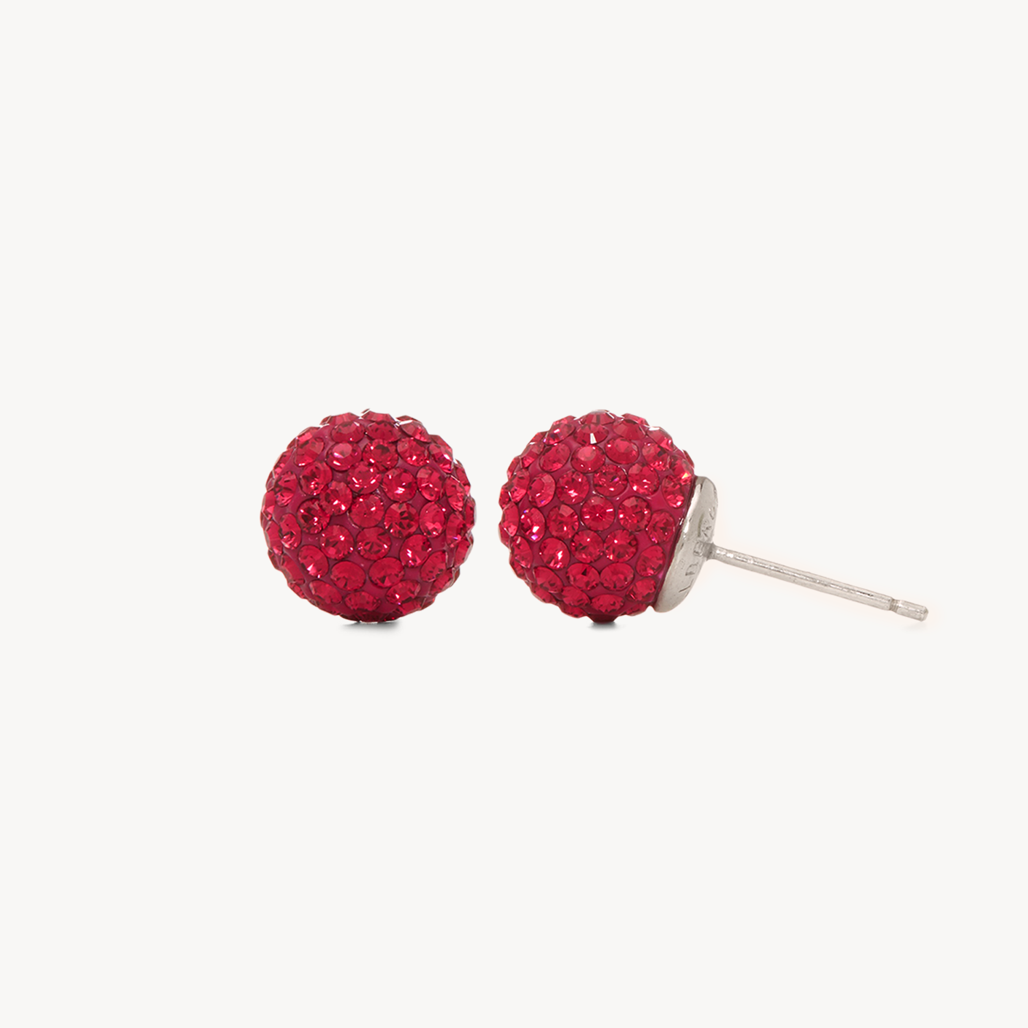 10mm Birthstone Sparkle Ball™ Stud Earrings July