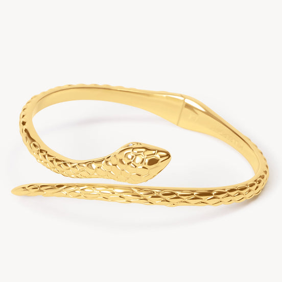 Serpent Cuff Bracelet Gold