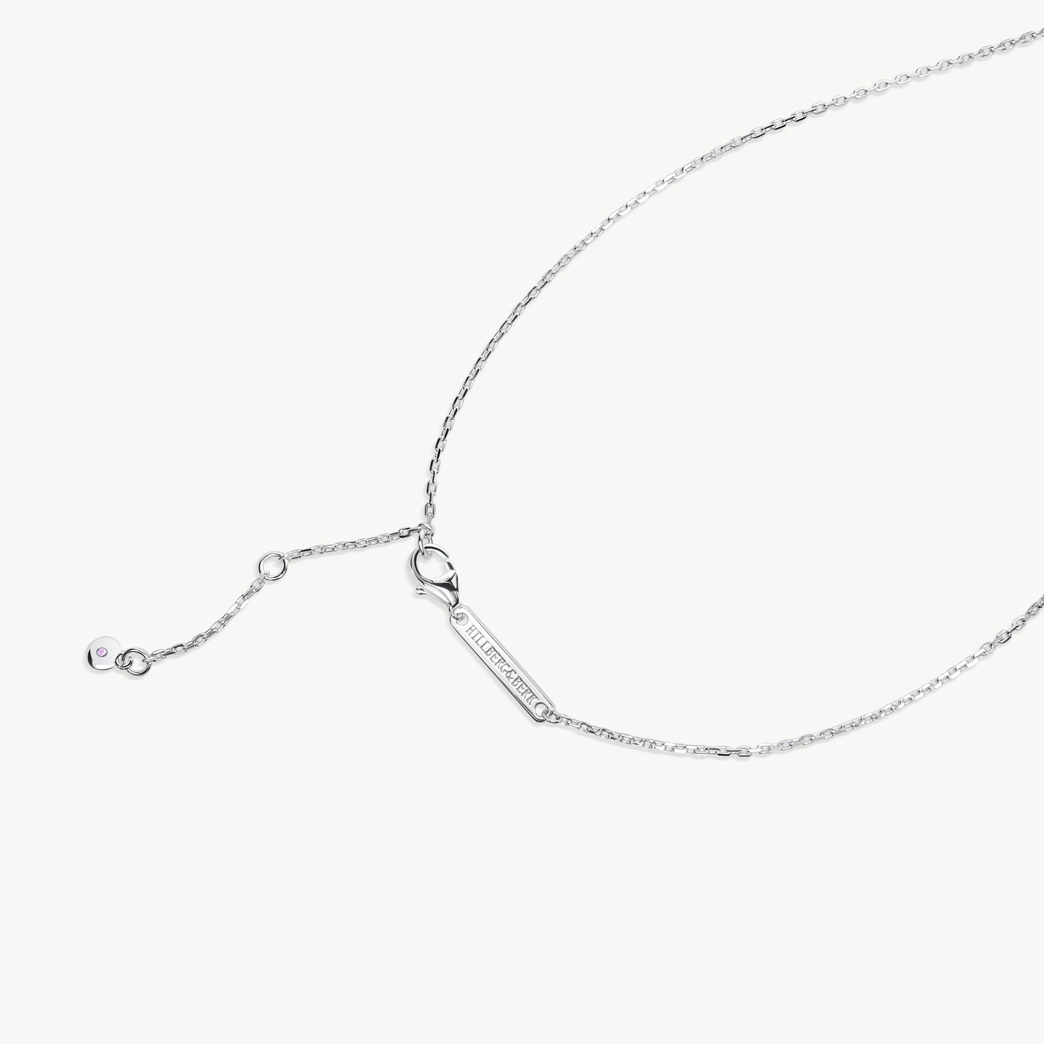 Denim Curved Sparkle Bar Necklace closure