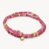 Rose Sparkle Ball™ Double Wrap Bracelet