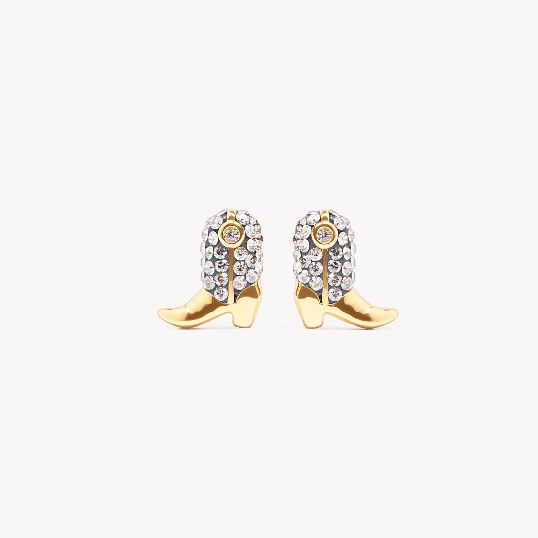 Ride Boot Sparkle Stud Earrings