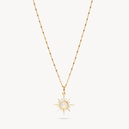 Supernova Moonstone Pendant Necklace