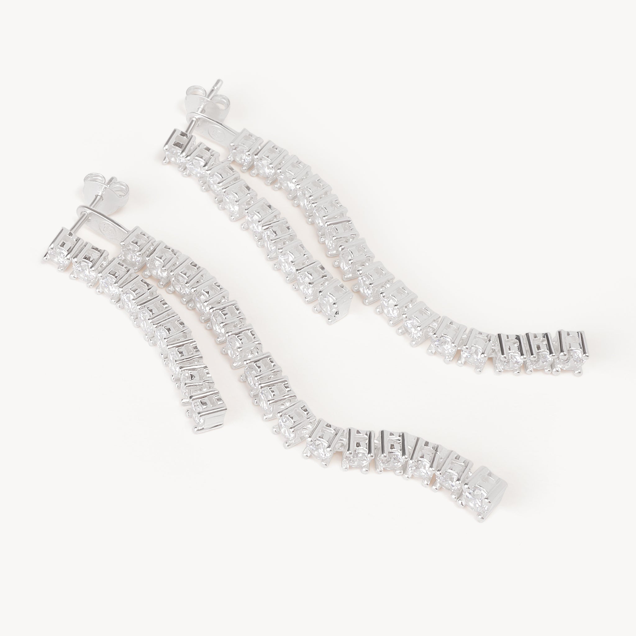 Tennis Earrings Jackets laying flat