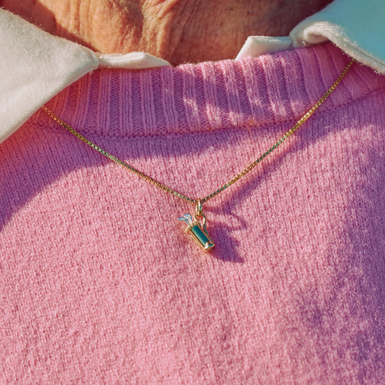 Tee Time Charm on model