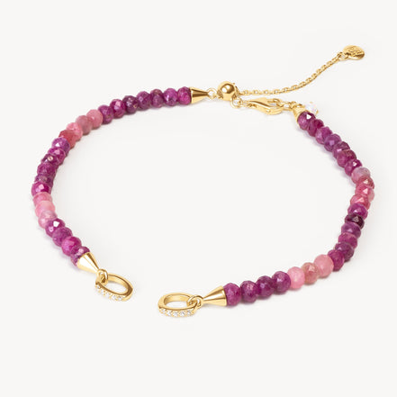 Warm Gradient Charm Base Bracelet with no links