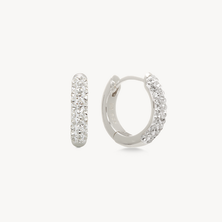 Always On Sparkle Hoops White