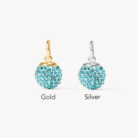 December Medium Birthstone Sparkle Ball™ Charm