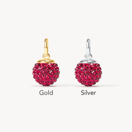 July Medium Birthstone Sparkle Ball™ Charm