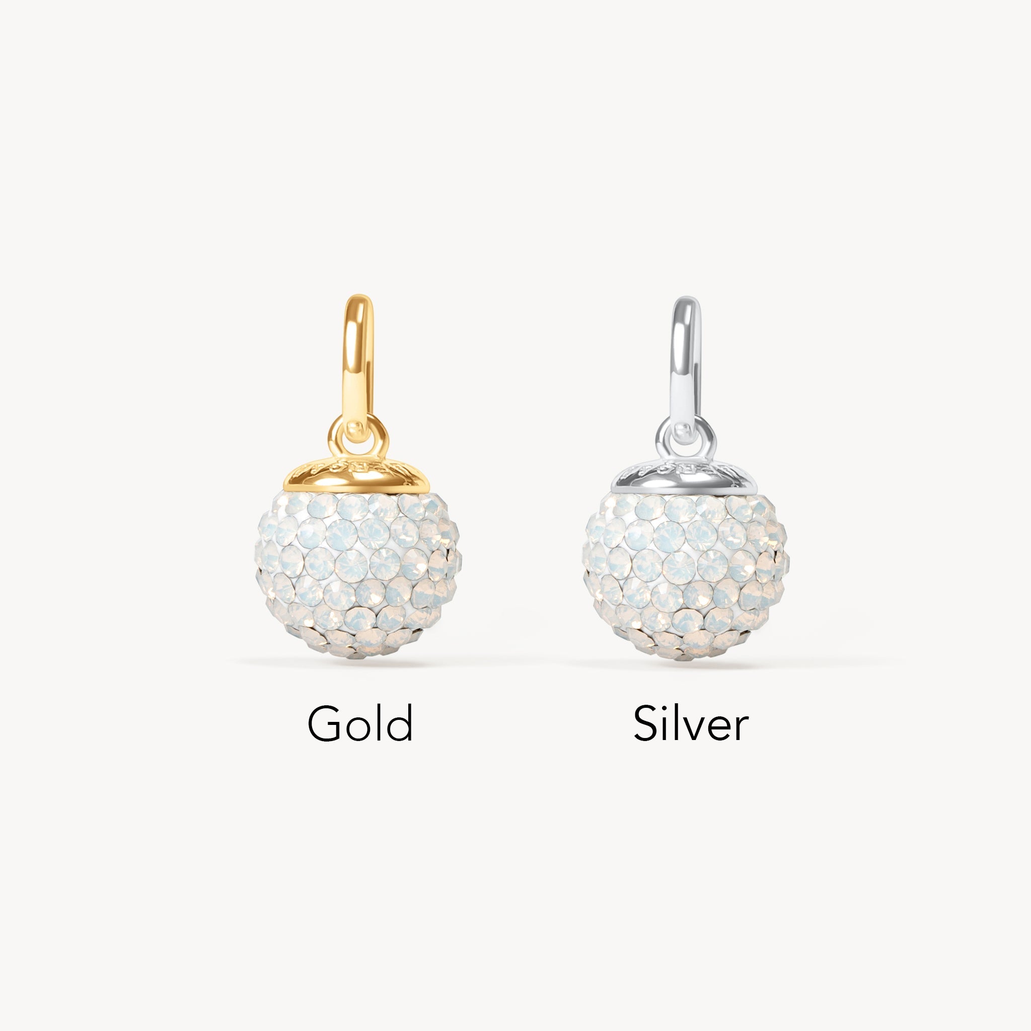 October Medium Birthstone Sparkle Ball™ Charm