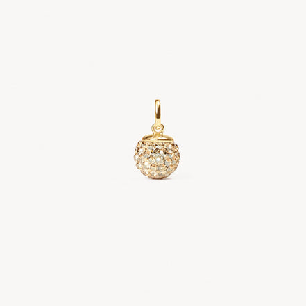 Medium Soft Gold Sparkle Ball™ Charm