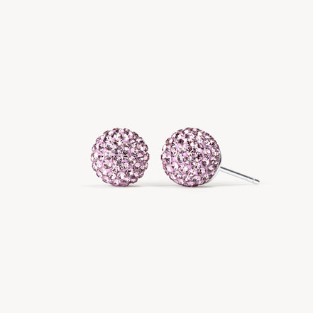 Medium Lilac Sparkle Ball™ Stud Earrings