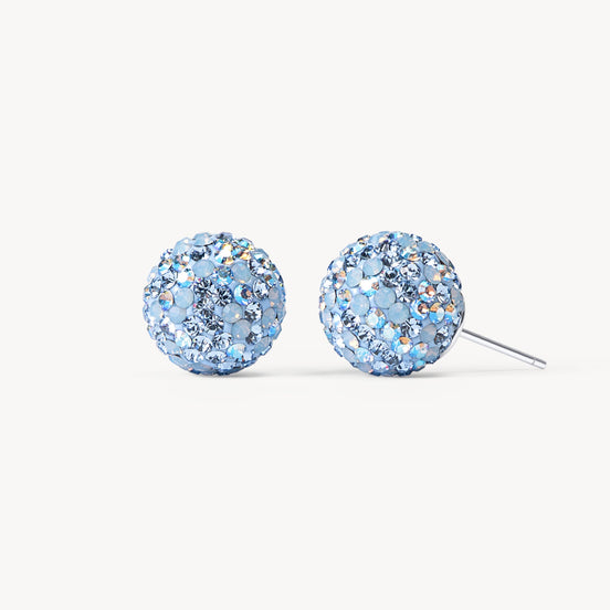 Large Denim Sparkle Ball™ Stud Earrings