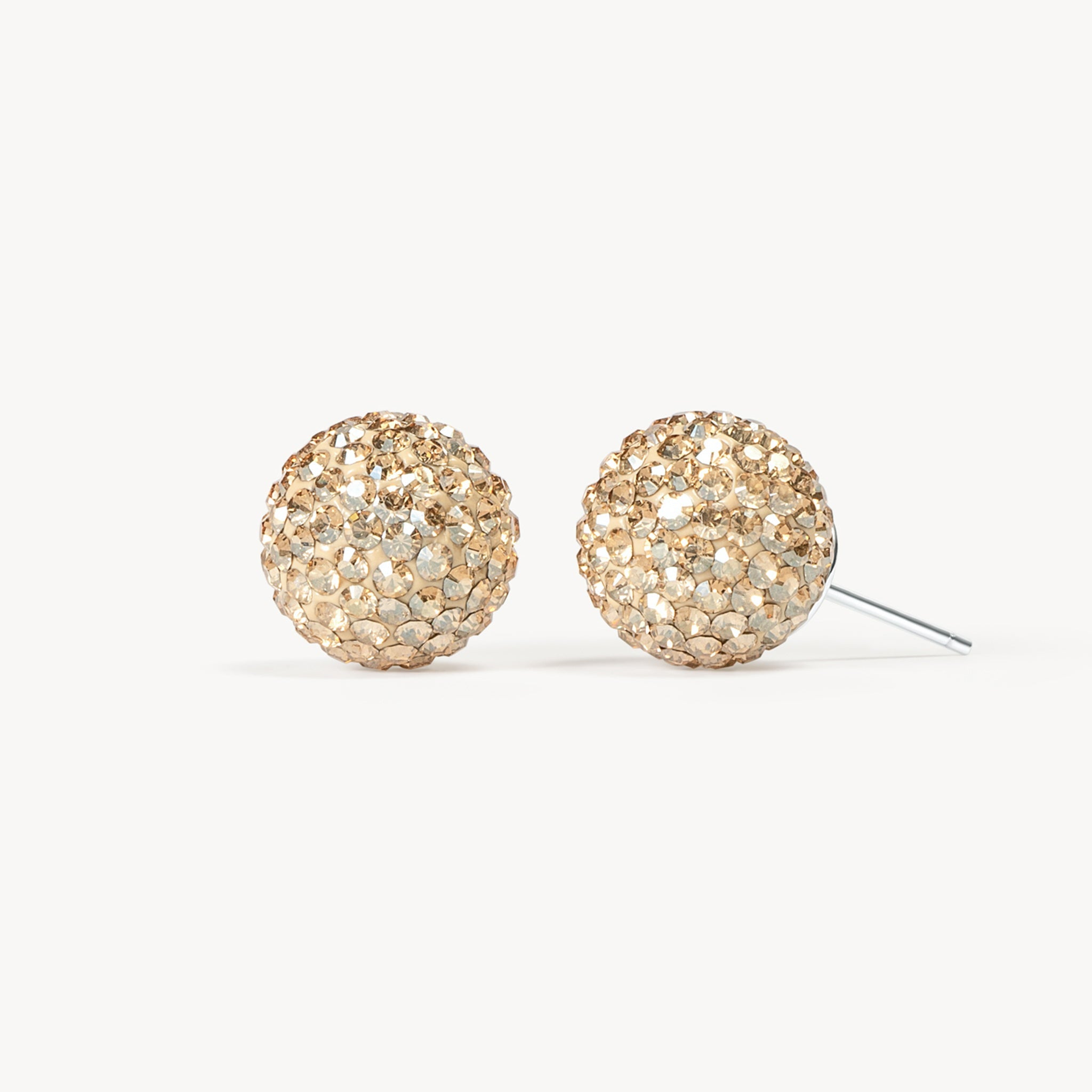 Soft Gold Sparkle Ball™ Stud Earrings 12mm