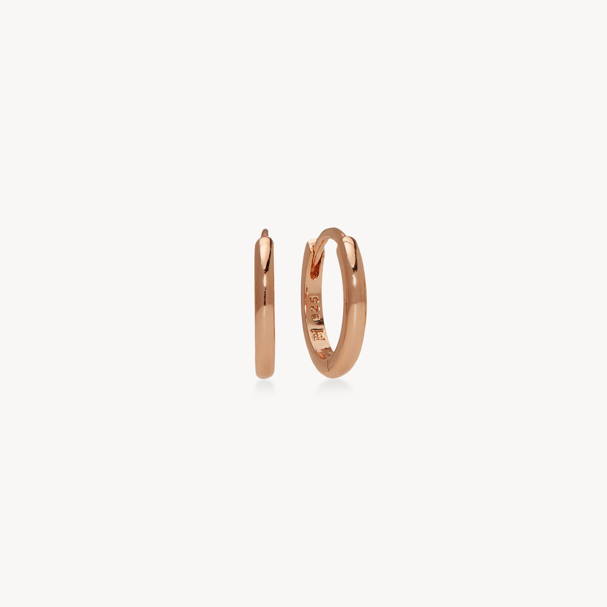 Hoop Earrings - Mini Rose Gold