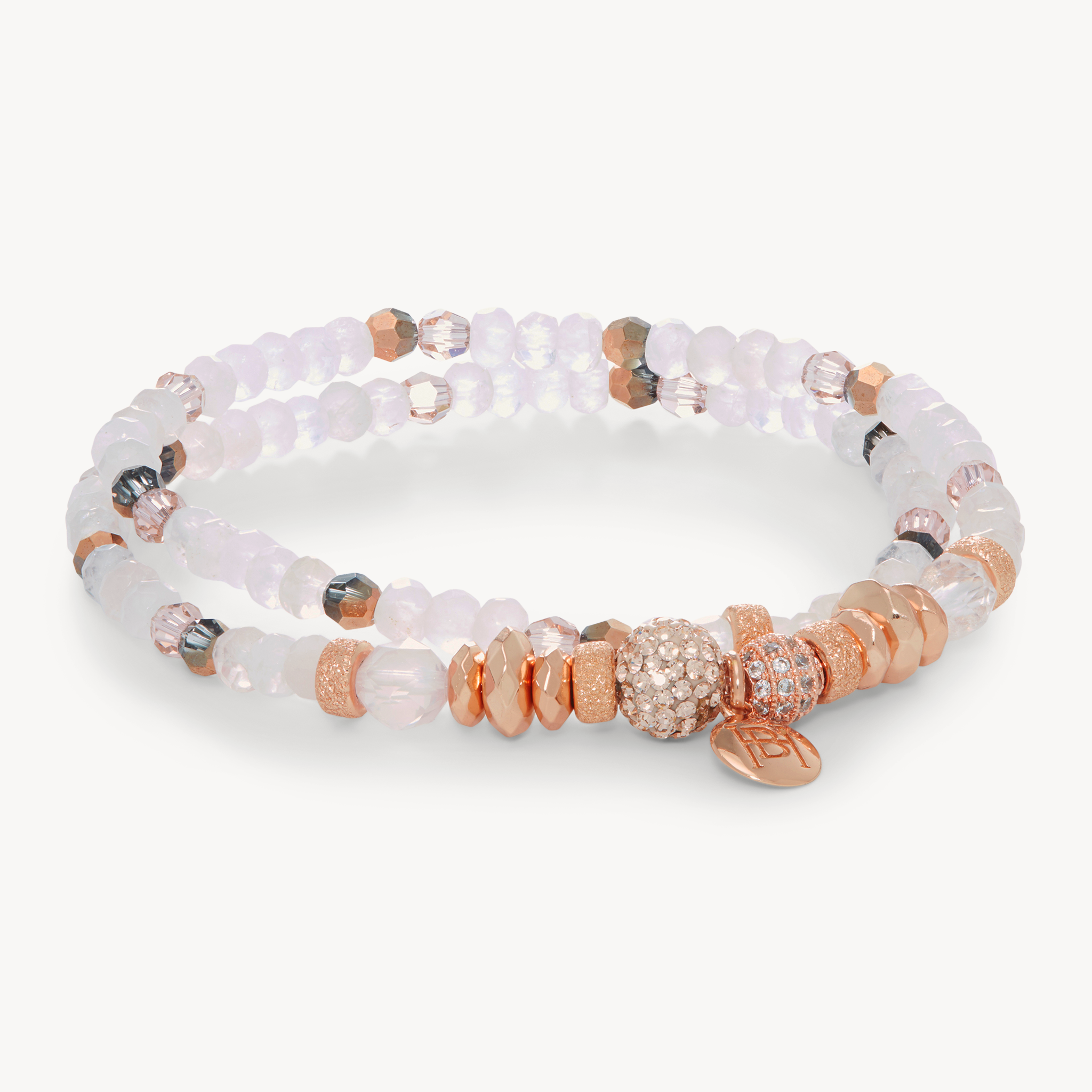 Sparkle Ball™ Double Wrap Bracelet Rose Gold