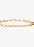 Emily Paper Clip Chain Bracelet Gold