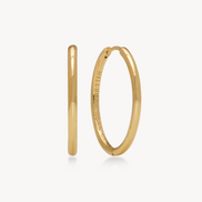 Hoop Earrings - Medium Gold