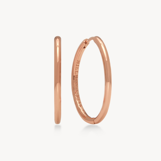 Hoop Earrings - Medium Rose Gold