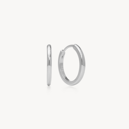 Hoop Earrings - Small Silver