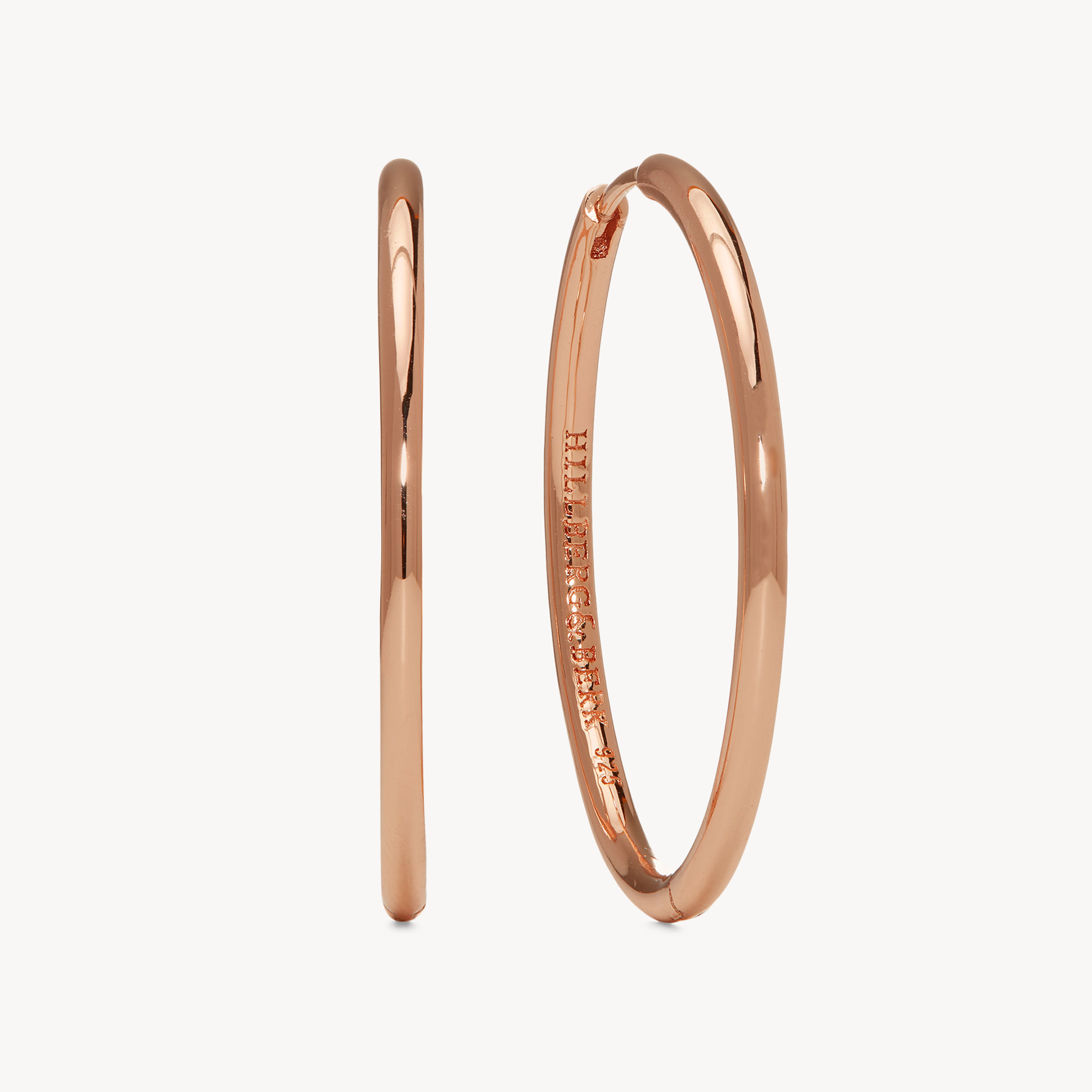 Hoop Earrings - Large Rose Gold