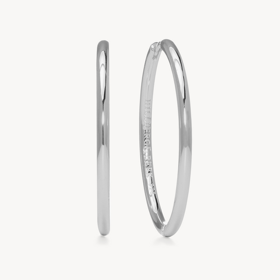 Hoop Earrings - Large Silver