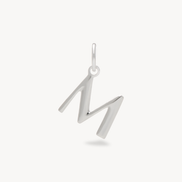 M Letter Charm — Silver